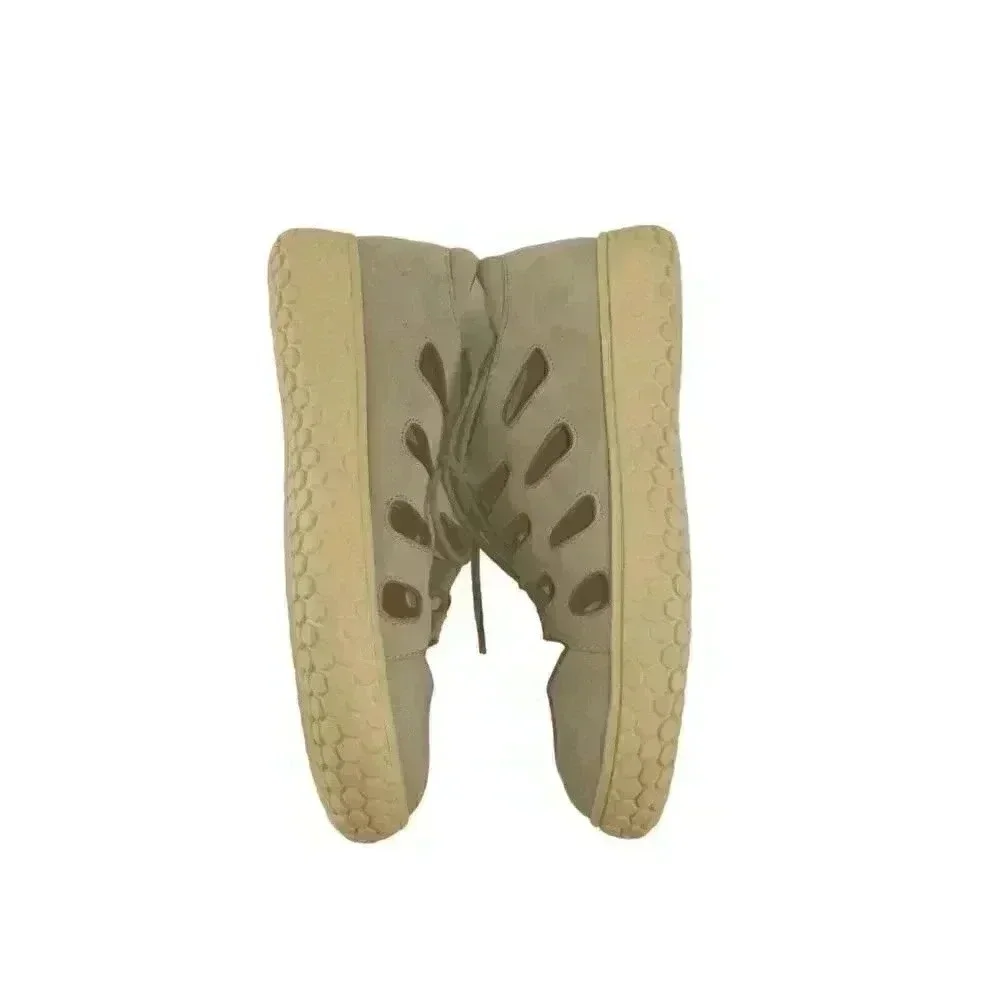 L Amour Des Pieds Shoes Womens 7M  Lite Gray Cutout Comfort Suede Shoes Lace Up - Picture 6 of 10